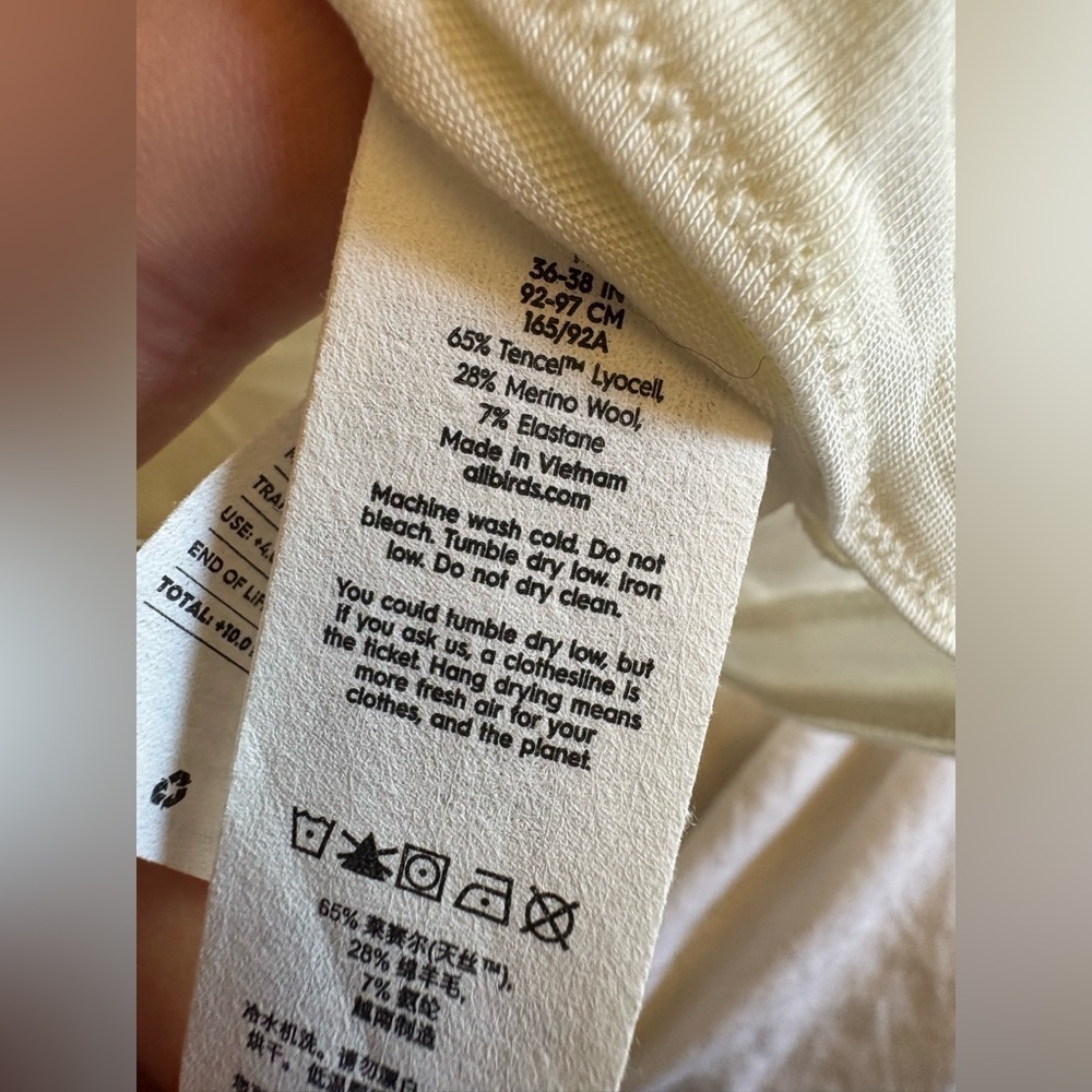 Allbirds NWT natural flow studio long sleeve top medium merino wool blend - Picture 11 of 12